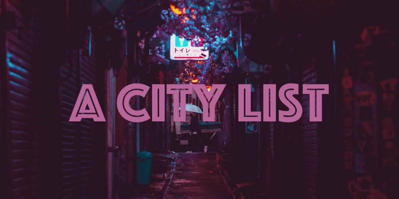 A City List